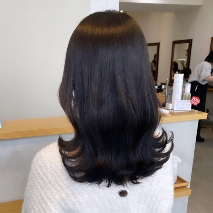 絹髪× brown color