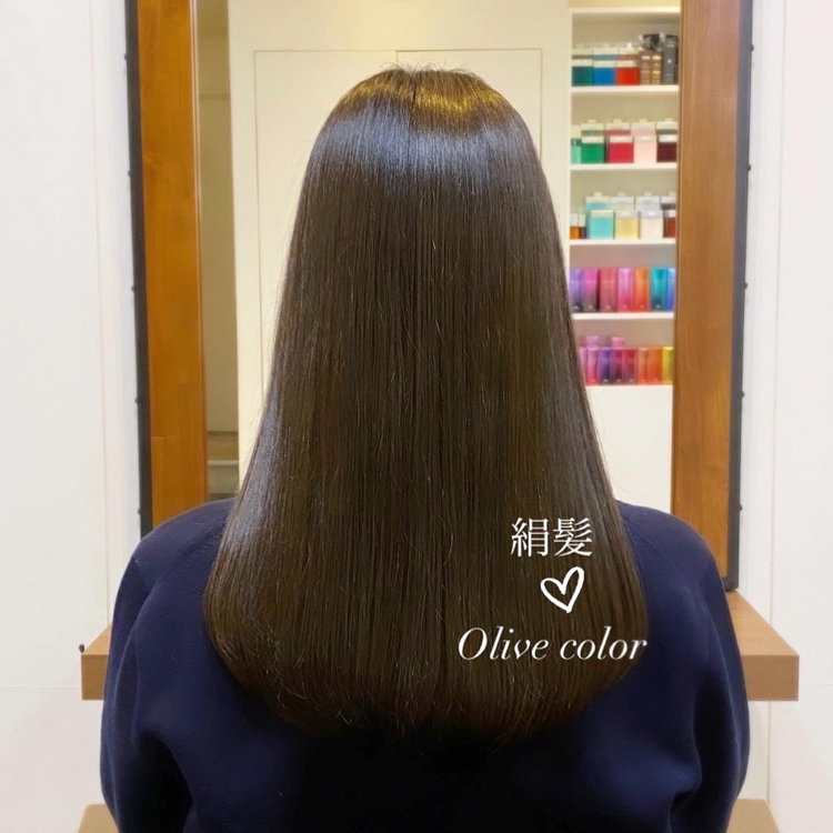 絹髪×Olive Color