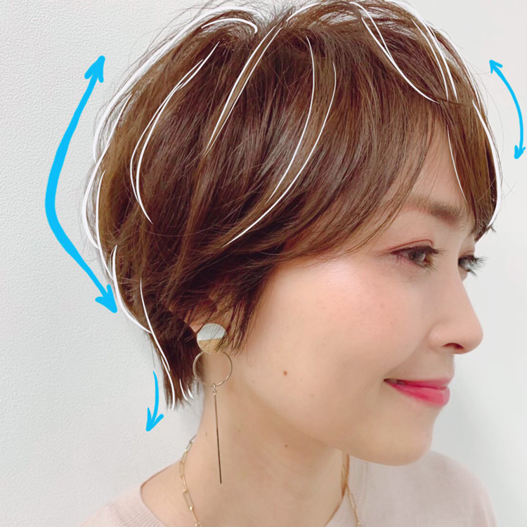 ひし形シルエットショート