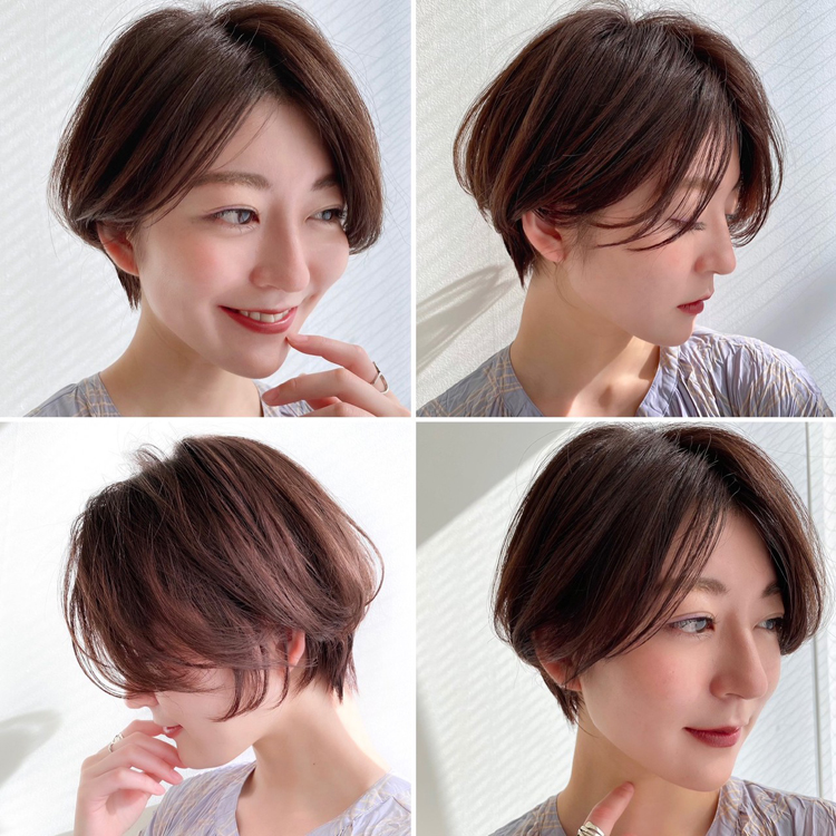 丸み襟足スッキリショート