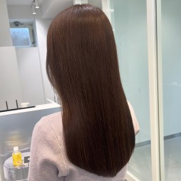 【 大人かわいい 艶髪 × beige brown color 】